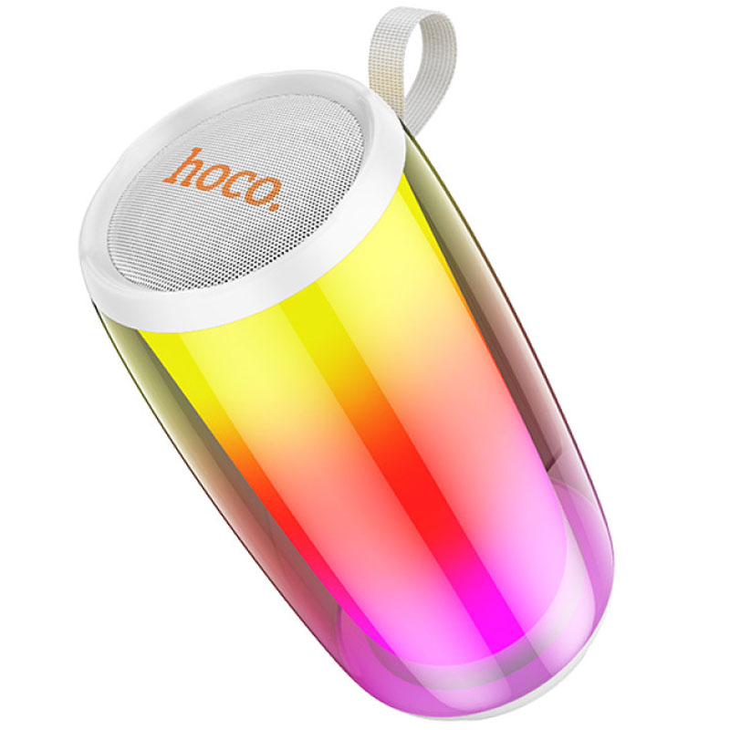Bluetooth Колонка Hoco HC18 Jumper colorful luminous (White)