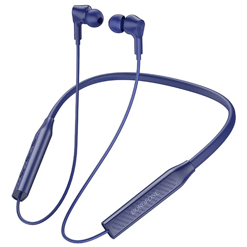 Bluetooth наушники Borofone BE59 Rhythm neckband (Blue)