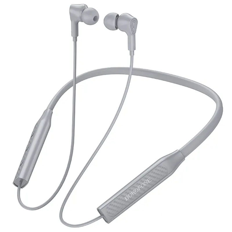 Bluetooth наушники Borofone BE59 Rhythm neckband (Gray)