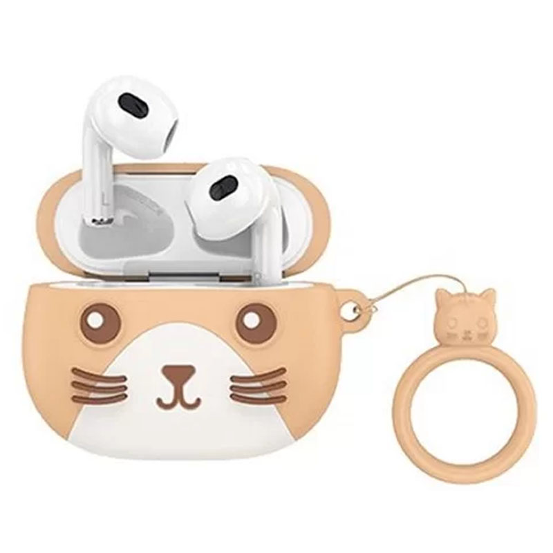 Bluetooth навушники Hoco EW46 TWS (Khaki Cat)