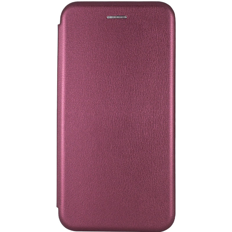 Кожаный чехол-книжка Classy для Apple iPhone 13 (6.1") (Бордовый)