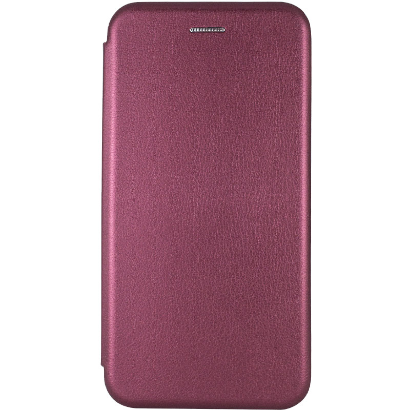 Кожаный чехол-книжка Classy для Apple iPhone X / XS (5.8") (Бордовый)