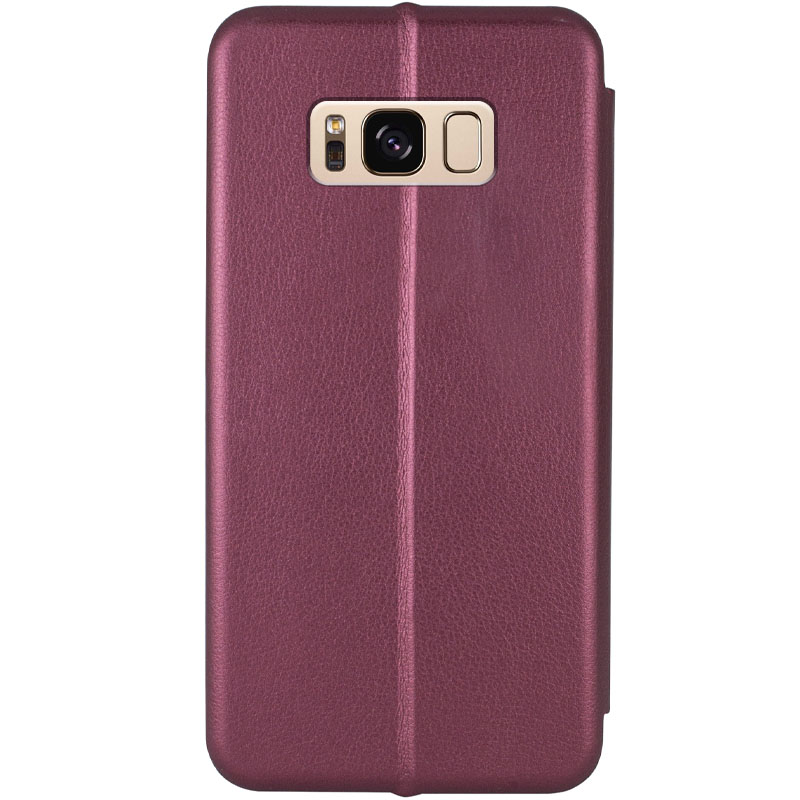 Кожаный чехол (книжка) Classy для Samsung G955 Galaxy S8 Plus Бордовый на onecase.com.ua