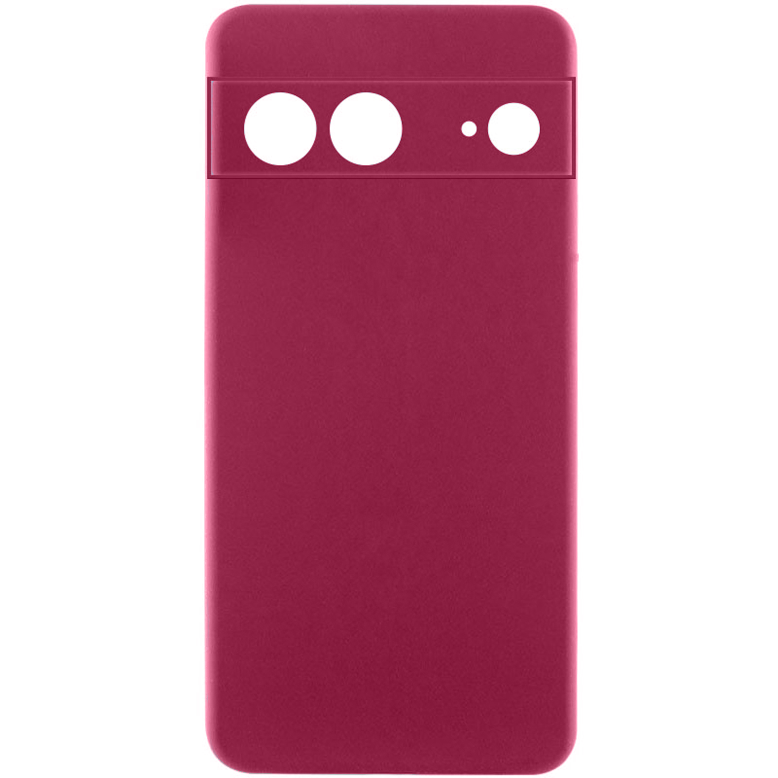 Чохол Silicone Cover Lakshmi Full Camera (AA) для Google Pixel 7 (Бордовий / Marsala)