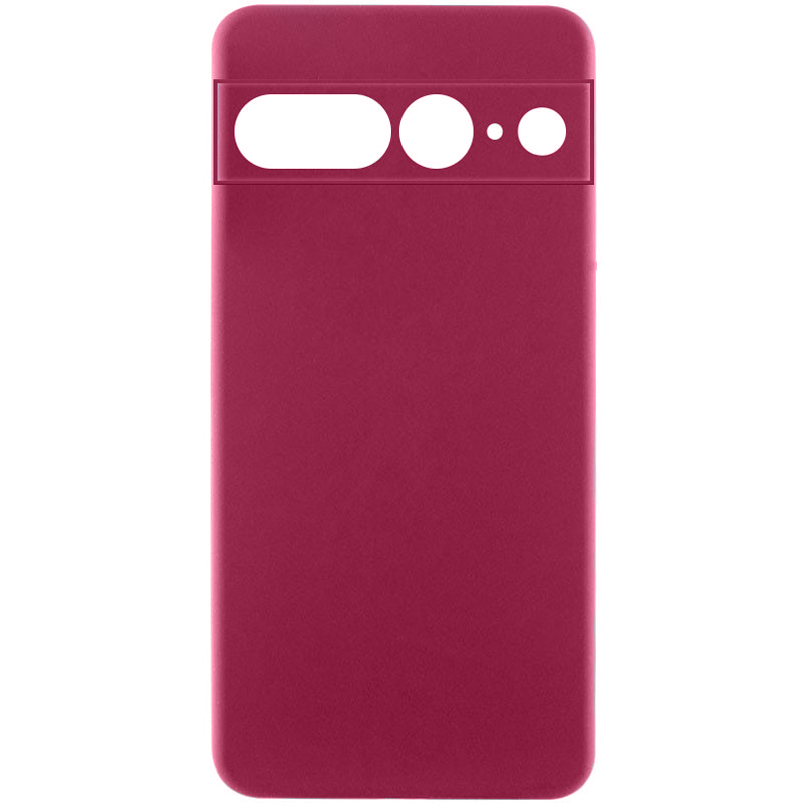 Чохол Silicone Cover Lakshmi Full Camera (AA) для Google Pixel 7 Pro (Бордовий / Marsala)