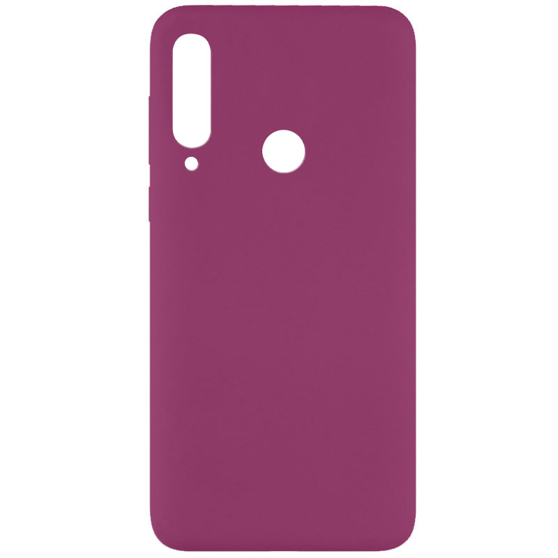 Чехол Silicone Cover Full without Logo (A) для Huawei Y6p (Бордовый / Marsala)
