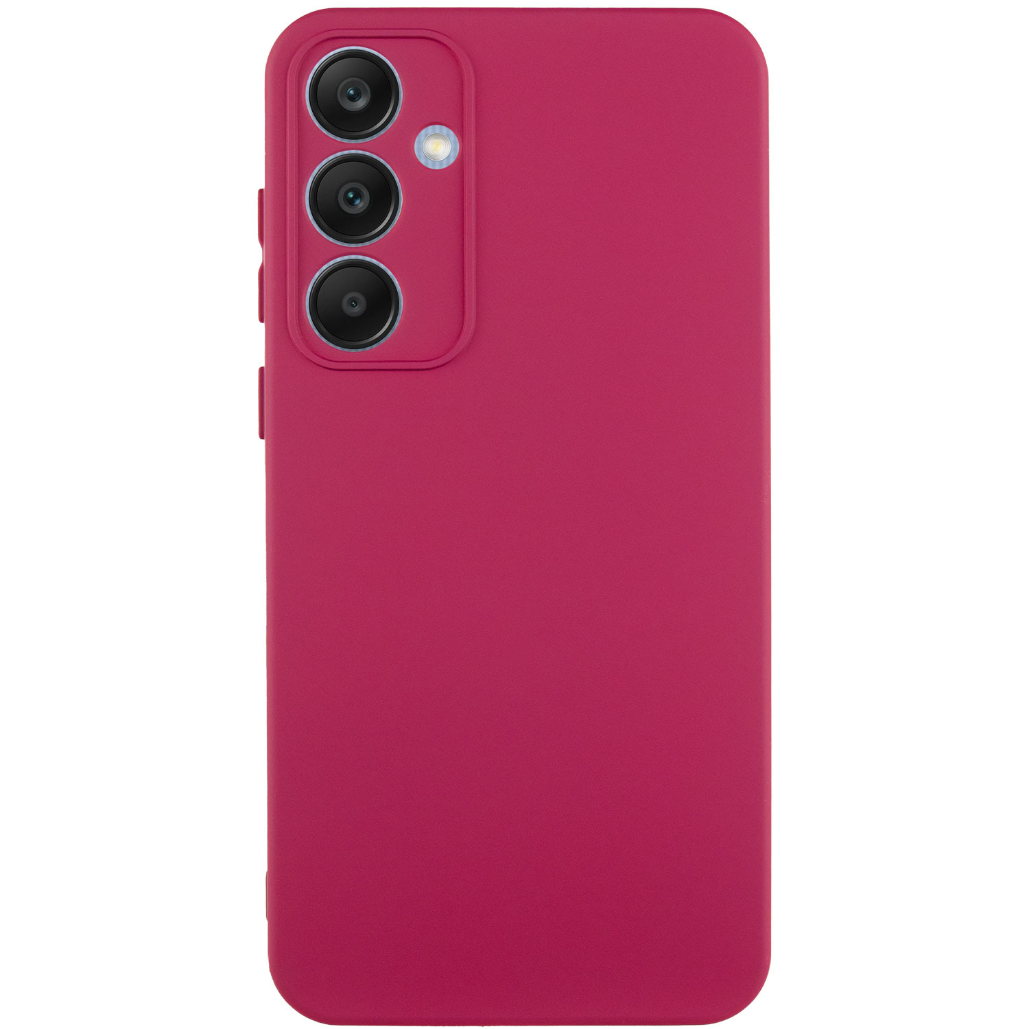 Чехол Silicone Cover Lakshmi Full Camera (AA) для Samsung Galaxy S24 FE (Бордовый / Marsala)