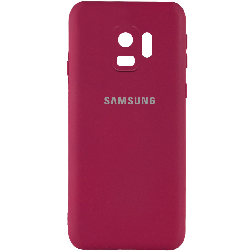 Чехол Silicone Cover My Color Full Camera (A) для Samsung Galaxy S9 (Бордовый / Marsala)