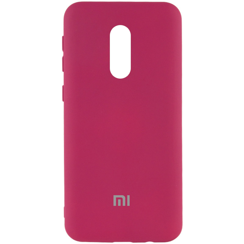 Чехол Silicone Cover My Color Full Protective (A) для Xiaomi Redmi Note 4X (Бордовый / Marsala)
