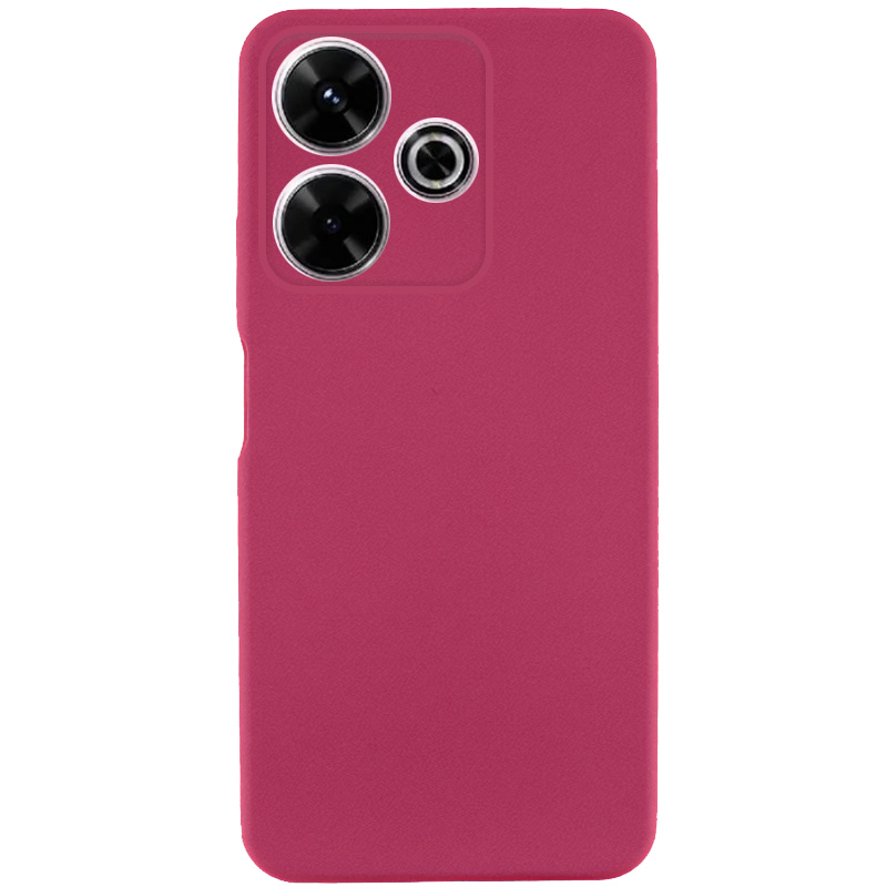 Чохол TPU GETMAN Liquid Silk для Xiaomi Redmi 13 4G / Poco M6 4G (Бордовий / Marsala)