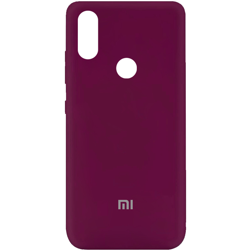 Чехол Silicone Cover My Color Full Protective (A) для Xiaomi Redmi Note 5 Pro/Note 5 (Dual Camera) (Бордовый / Marsala)