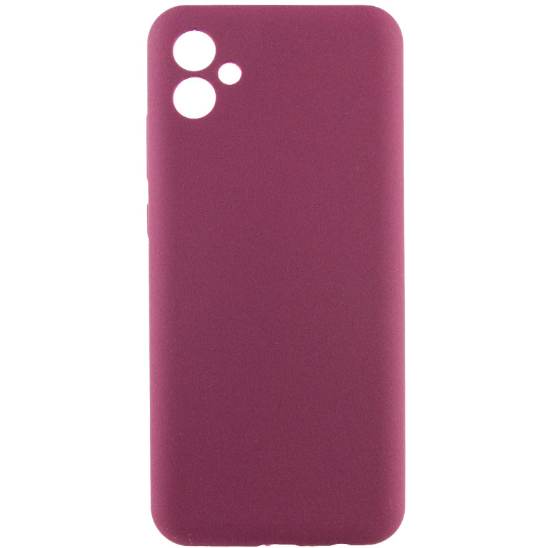 Чохол Silicone Cover Lakshmi Full Camera (AAA) для Samsung Galaxy A05 (Бордовий / Plum)