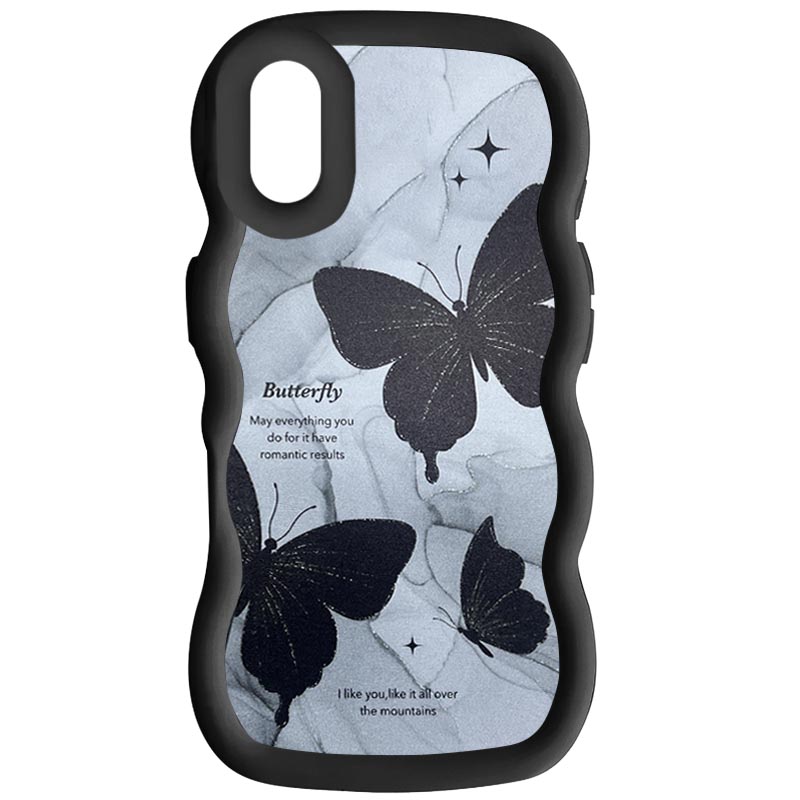 Чехол TPU Cloudy Pictures для Apple iPhone X / XS (5.8") (Butterflies)