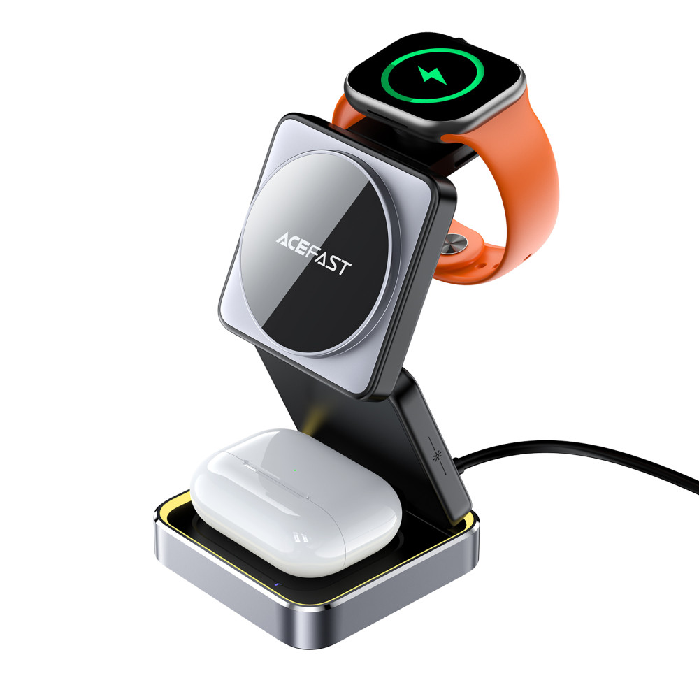 БЗУ Acefast E20 desktop 3-in-1 (Black)