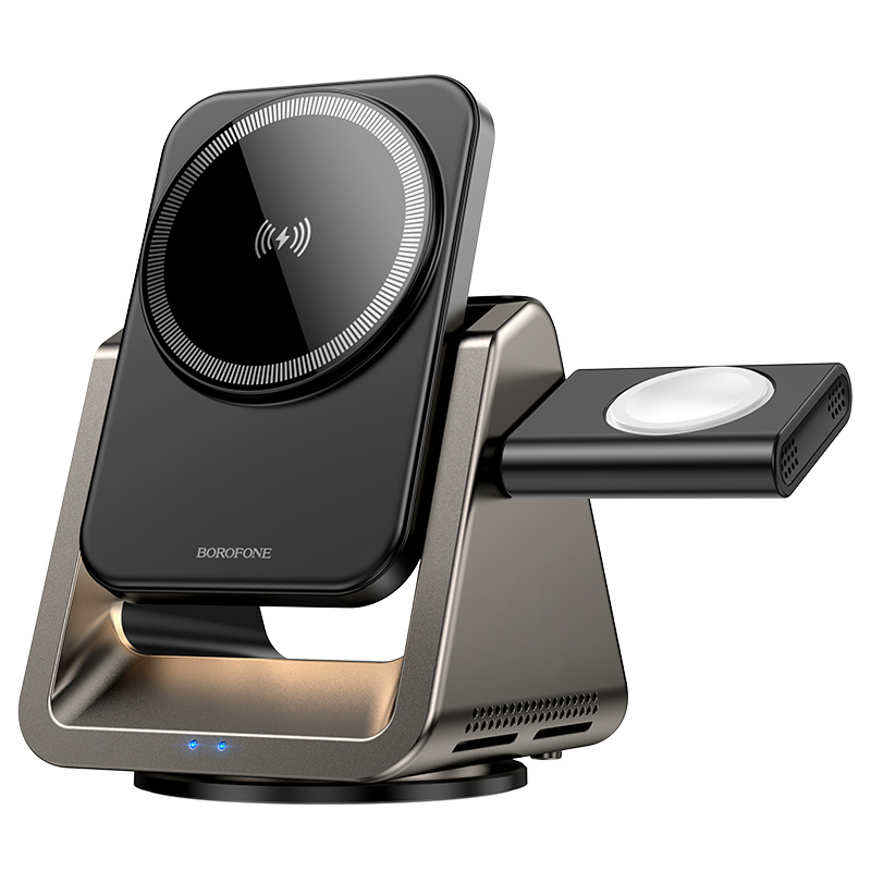БЗУ BOROFONE BQ30 Wide 3in1 15W (Metal gray)