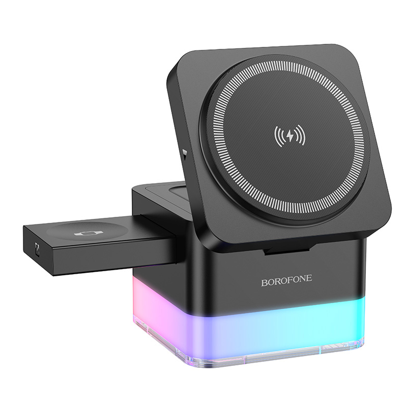 БЗУ BOROFONE BQ34 Square 3in1 15W (Black)