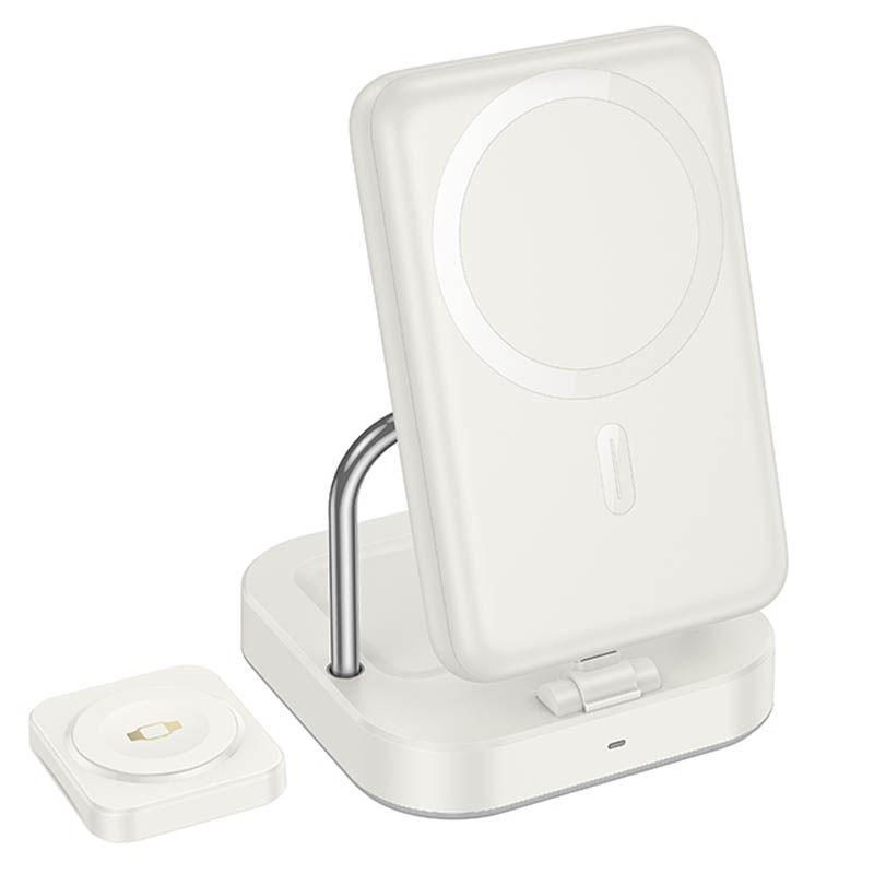 БЗУ Hoco CQ16 Astute 4in1 + Power Bank PD20W 10000 mAh (Milky White)