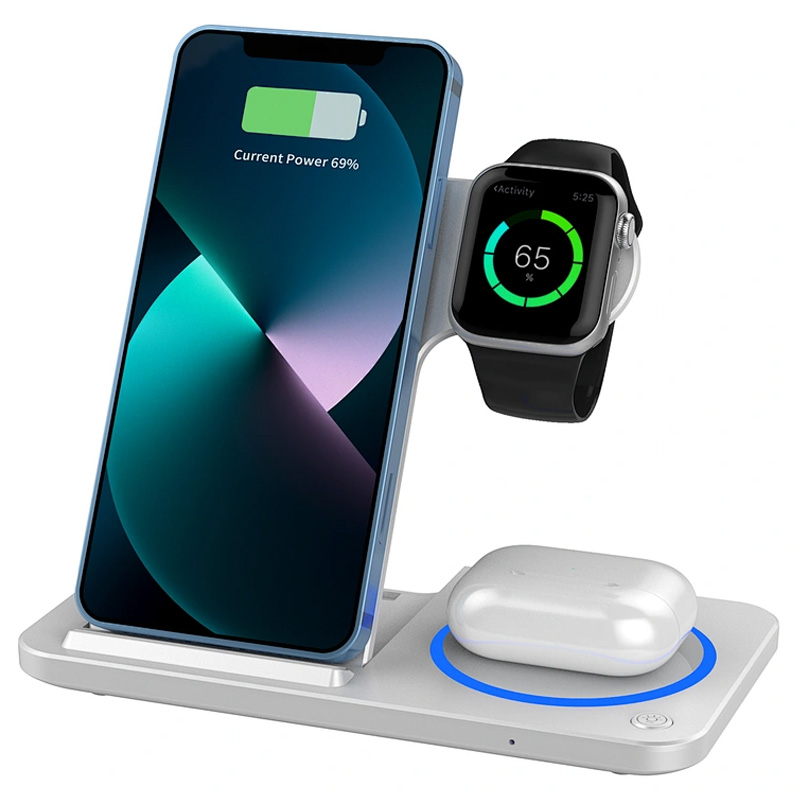 БЗУ WIWU Wi-W020 3 in 1 wireless charger (White)