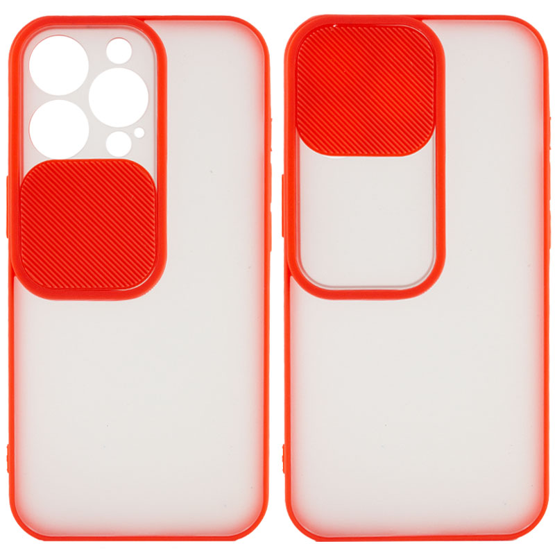 Чохол Camshield mate TPU зі шторкою для камери для Apple iPhone 13 Pro (6.1") (Червоний)