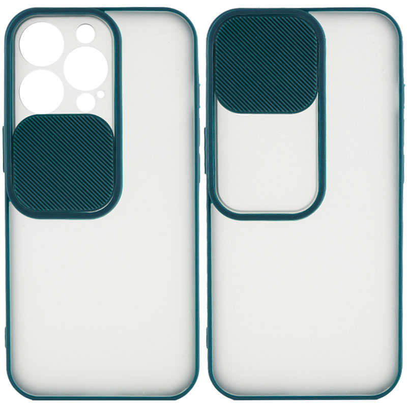 Чехол Camshield mate TPU со шторкой для камеры для Apple iPhone 13 Pro (6.1") (Зеленый)