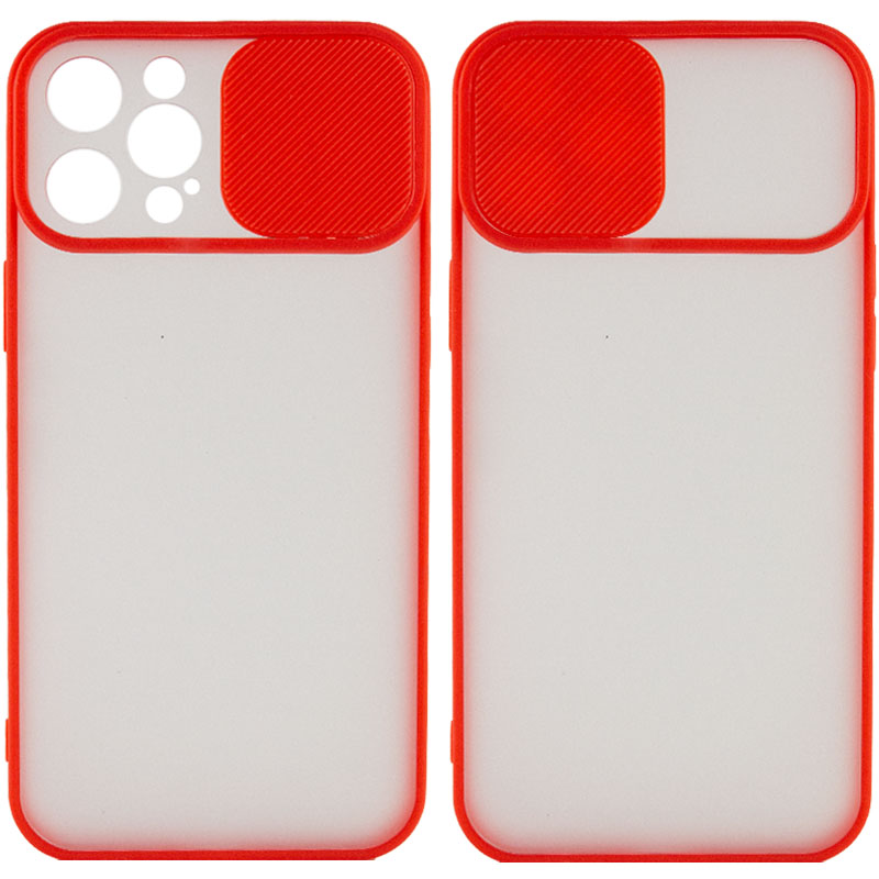 Чехол Camshield mate TPU со шторкой для камеры для Apple iPhone 13 Pro Max (6.7") (Красный)