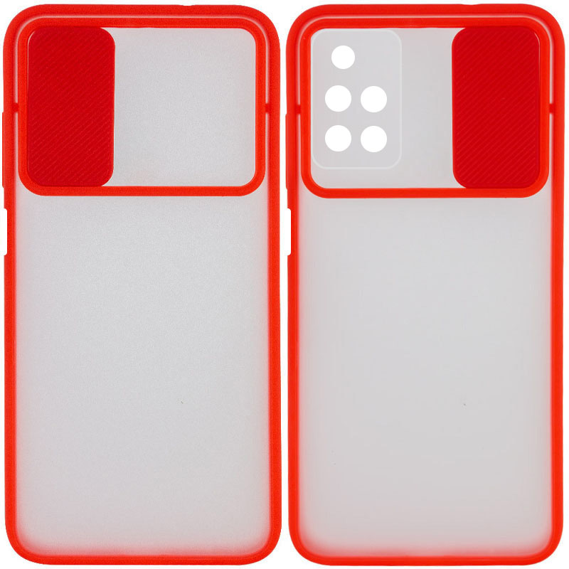 Чехол Camshield mate TPU со шторкой для камеры для Xiaomi Redmi 10 (Красный)