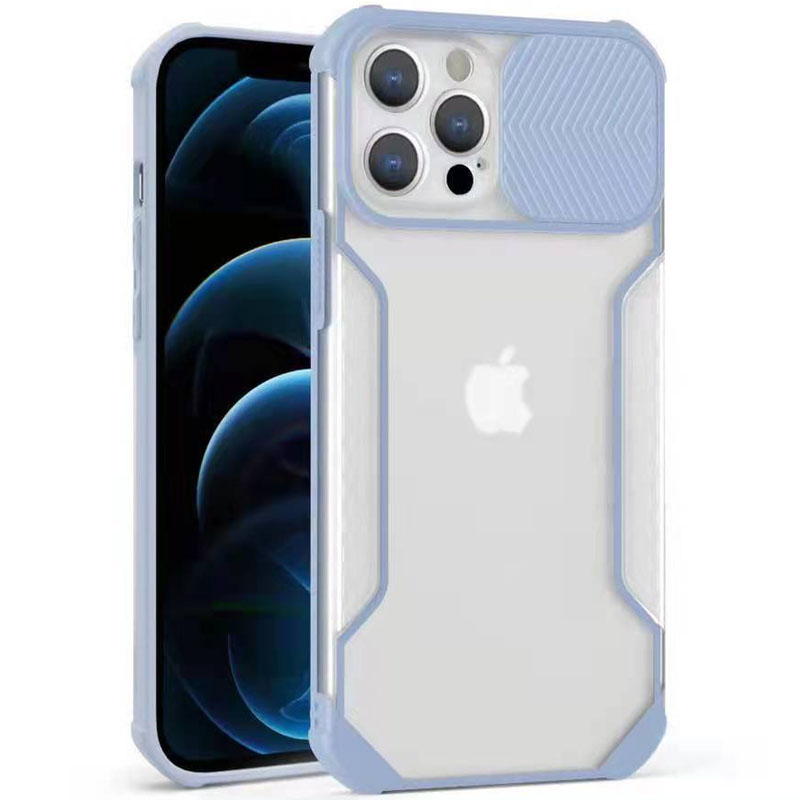 Чохол Camshield matte Ease  TPU зі шторкою для камери для Apple iPhone 12 Pro Max (Бузковий)