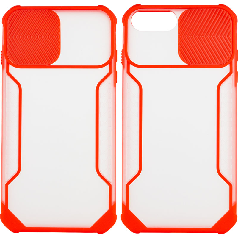 Чехол Camshield matte Ease TPU со шторкой для Apple iPhone 6/6s plus / 7 plus / 8 plus (5.5") (Красный)