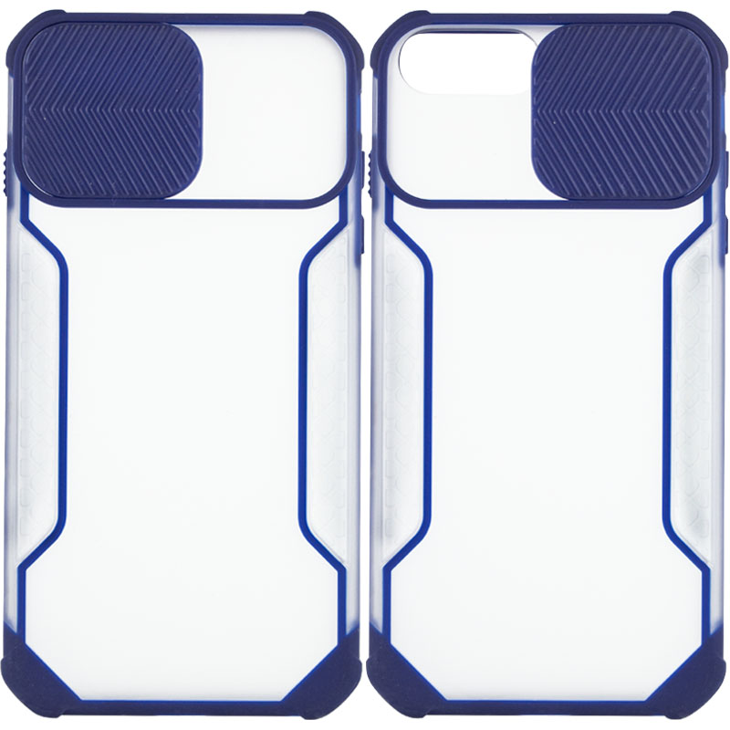 Чехол Camshield matte Ease TPU со шторкой для Apple iPhone 6/6s plus / 7 plus / 8 plus (5.5") (Синий)