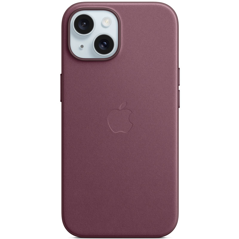 Чехол FineWoven (AAA) with MagSafe для Apple iPhone 15 Plus (6.7") (Mulberry)