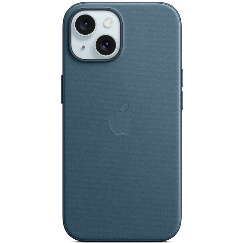Чохол FineWoven (AAA) with MagSafe для Apple iPhone 15 Plus (6.7") (Pacific Blue)
