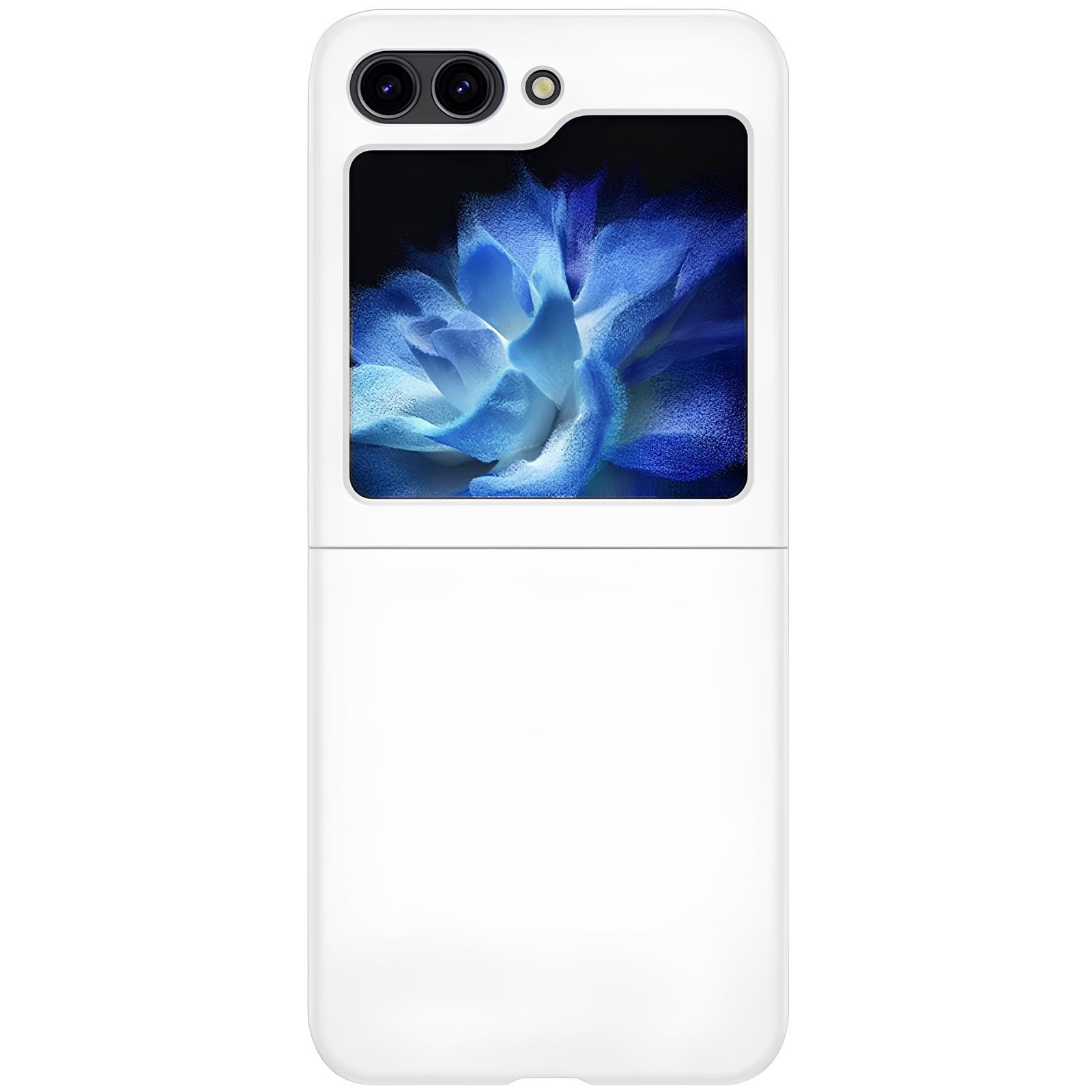Чехол Foldables Silicone Cover Lakshmi (AAA) для Samsung Galaxy Z Flip5 (Белый / White)