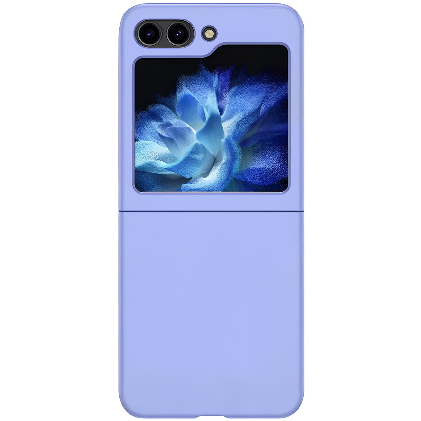 Чехол Foldables Silicone Cover Lakshmi (AAA) для Samsung Galaxy Z Flip5 (Сиреневый / Dasheen)