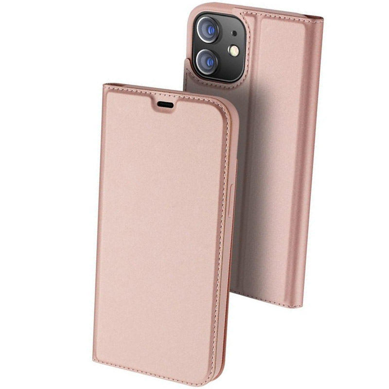 Чохол-книжка Dux Ducis з кишенею для візиток для Apple iPhone 11 (6.1") (Rose Gold)