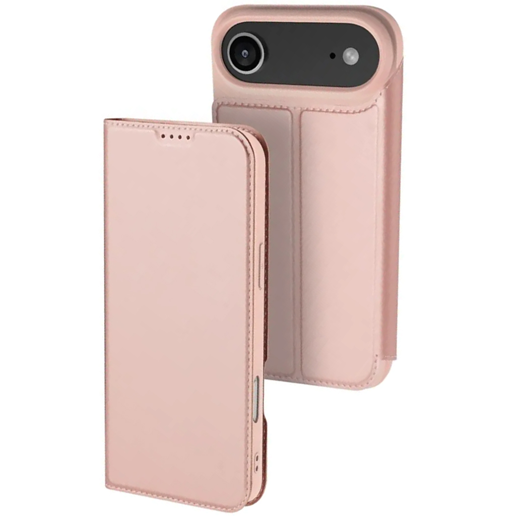 Чехол-книжка Dux Ducis с карманом для визиток для Apple iPhone 17 Air (6.6") (Rose Gold)