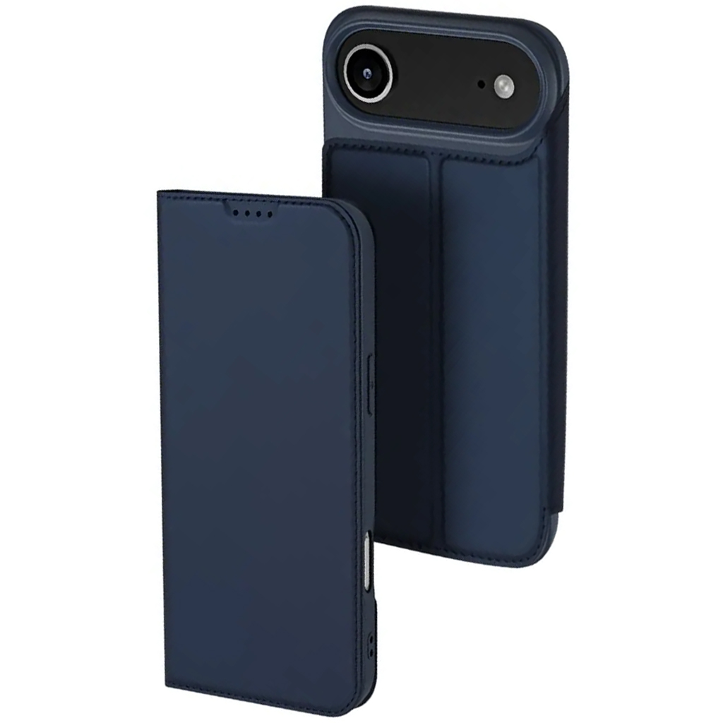 Чехол-книжка Dux Ducis с карманом для визиток для Apple iPhone 17 Air (6.6") (Синий)