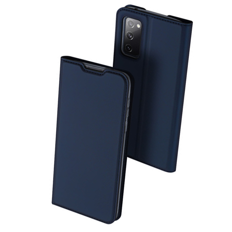 Чехол-книжка Dux Ducis с карманом для визиток для Samsung Galaxy S20 FE (Синий)