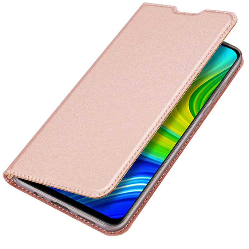 Чехол-книжка Dux Ducis с карманом для визиток для Xiaomi Mi 10T / Mi 10T Pro (Rose Gold)