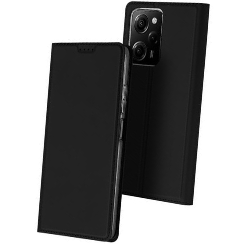 Чехол-книжка Dux Ducis с карманом для визиток для Xiaomi Poco X5 Pro 5G / Redmi Note 12 Pro 5G (Черный)