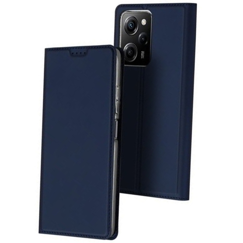 Чехол-книжка Dux Ducis с карманом для визиток для Xiaomi Poco X5 Pro 5G / Redmi Note 12 Pro 5G (Синий)