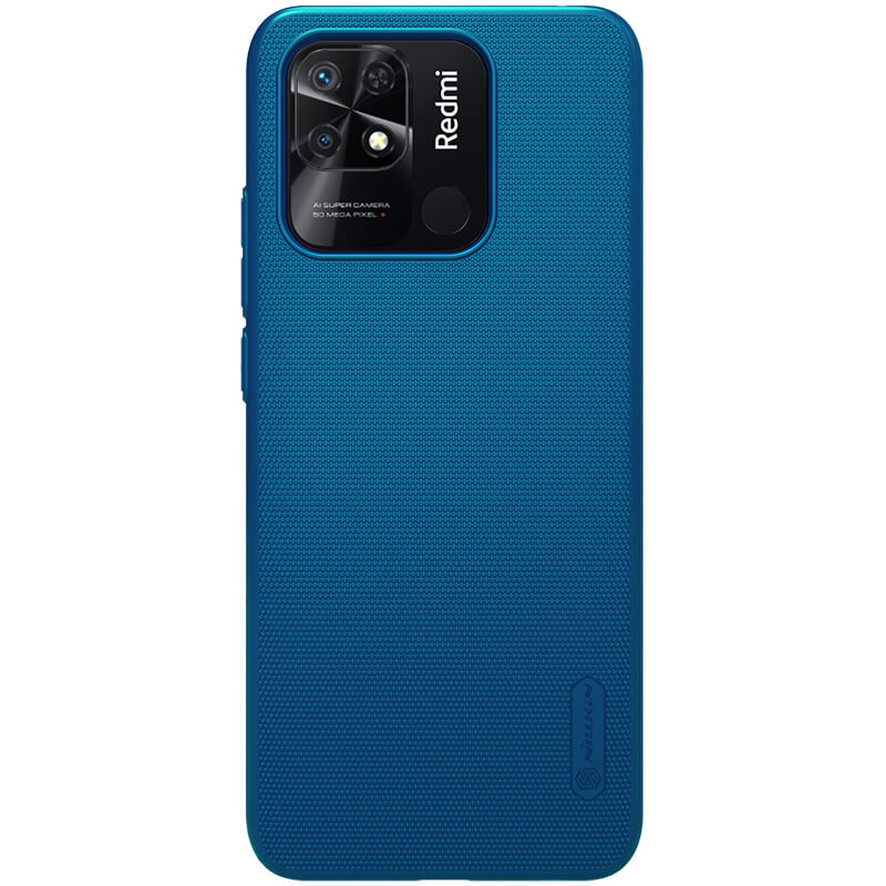 Чехол Nillkin Matte для Xiaomi Redmi 10C (Бирюзовый / Peacock blue)