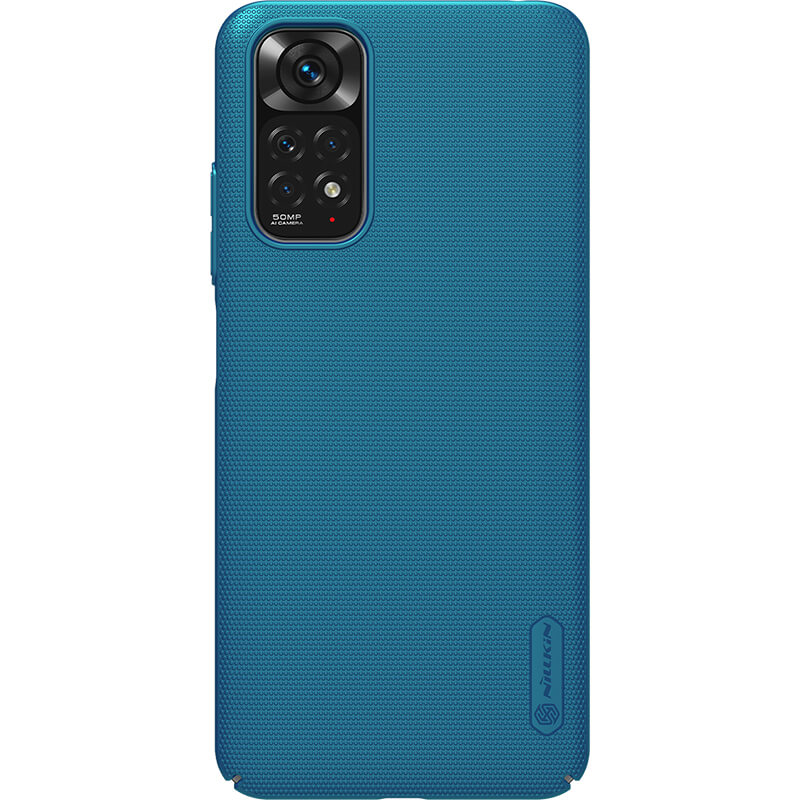 Чехол Nillkin Matte для Xiaomi Redmi Note 11 (Global) (Бирюзовый / Peacock blue)
