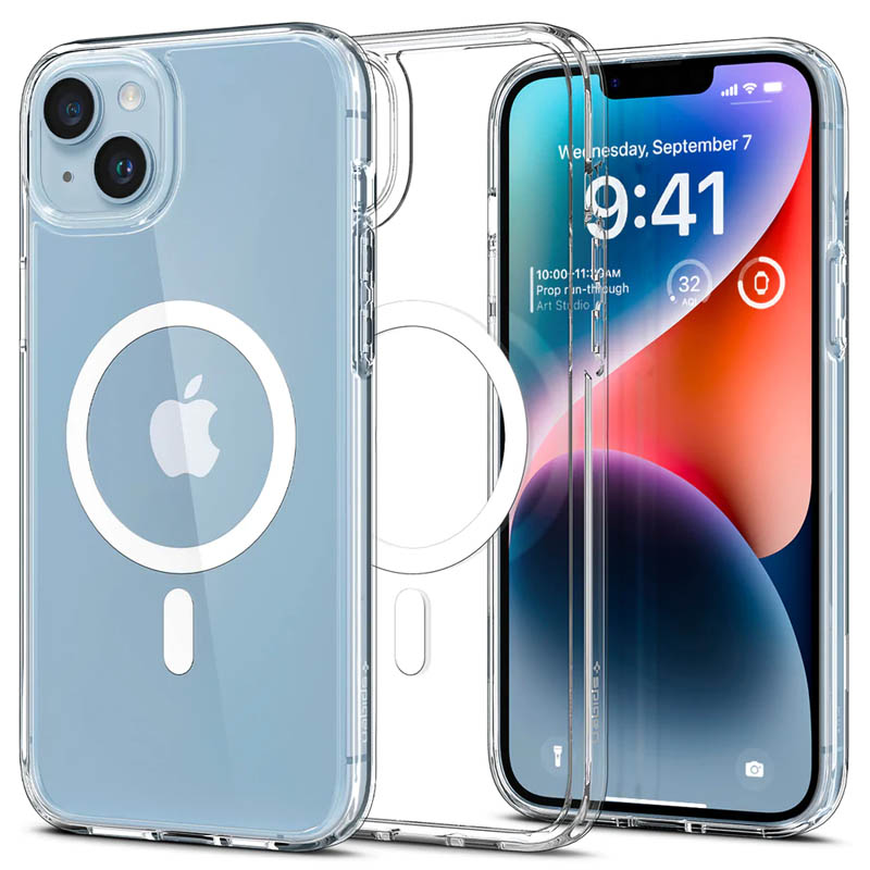Чехол SGP Ultra Hybrid (MagFit) для Apple iPhone 15 Plus (6.7") (Прозрачный)