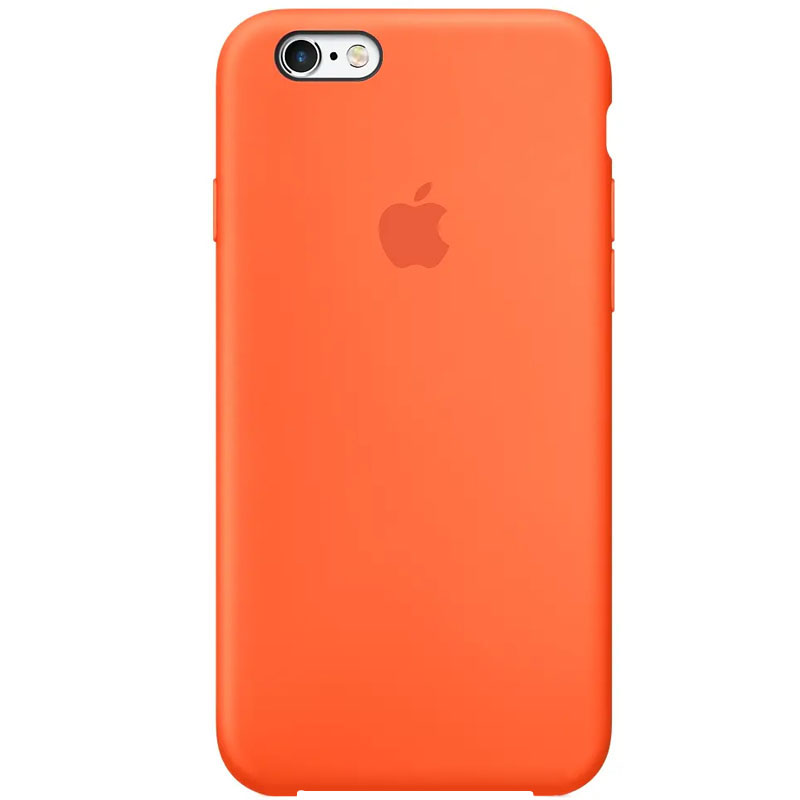 Чехол Silicone Case (AA) для Apple iPhone 5/5S/SE (Оранжевый / Electric Orange)