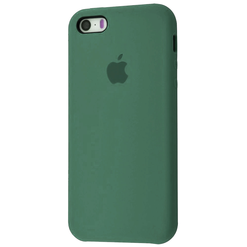 Чехол Silicone Case (AA) для Apple iPhone 5/5S/SE (Зеленый / Pine green)