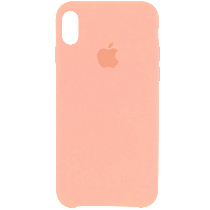Чохол Silicone Case (AA) для Apple iPhone XS Max (6.5") (Рожевий / Light Flamingo)