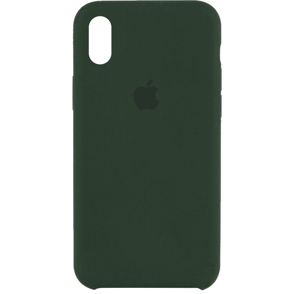 Чехол Silicone Case (AA) для Apple iPhone XS Max (6.5") (Зеленый / Cyprus Green)