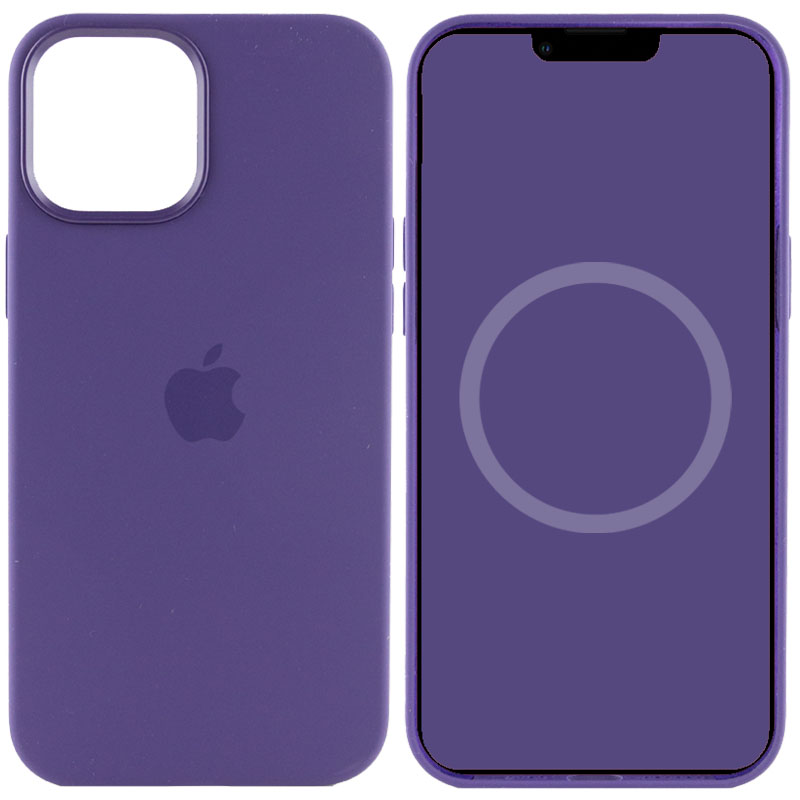 Фото Чехол Silicone case (AAA) full with Magsafe and Animation для Apple iPhone 12 Pro / 12 (6.1