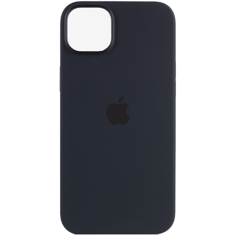 Чехол Silicone case (AAA) full with Magsafe для Apple iPhone 12 Pro Max (6.7") (Черный / Black)