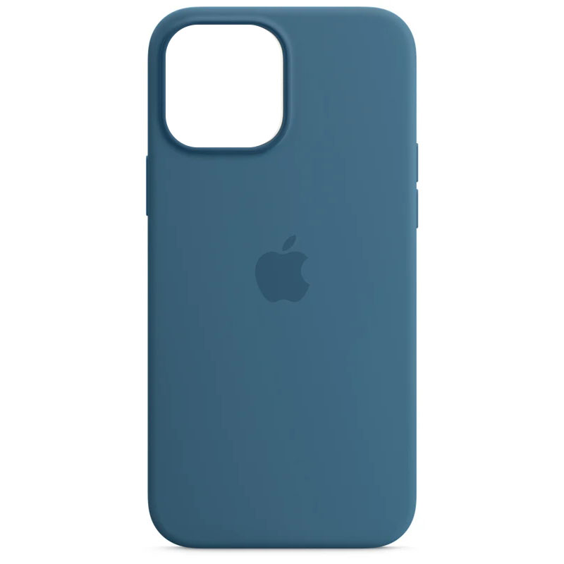 Чехол Silicone case (AAA) full with Magsafe для Apple iPhone 13 Pro (6.1") (Синий / Blue Jay)